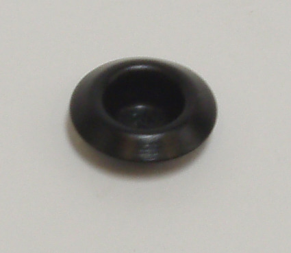 100 X 1/2" Recessed Black Plastic Hole Plugs G334